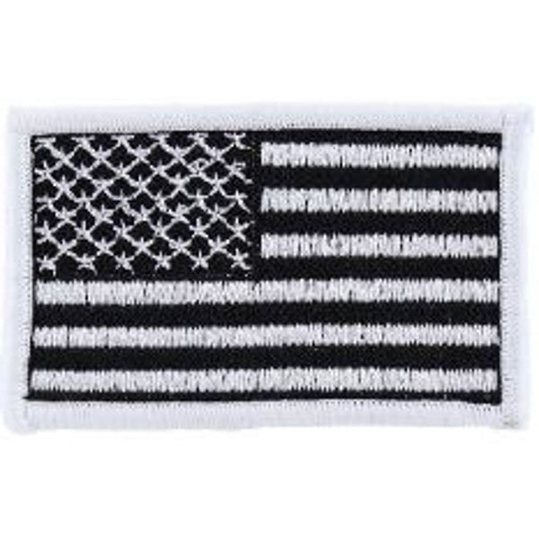 EMBROIDERED MORAL PATCH FLAG BLACK