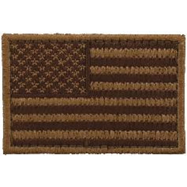 EMBROIDERED MORAL PATCH FLAG TAN