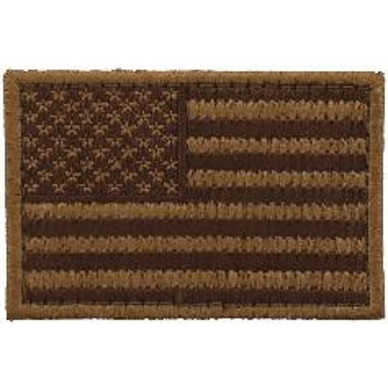 EMBROIDERED MORAL PATCH FLAG TAN