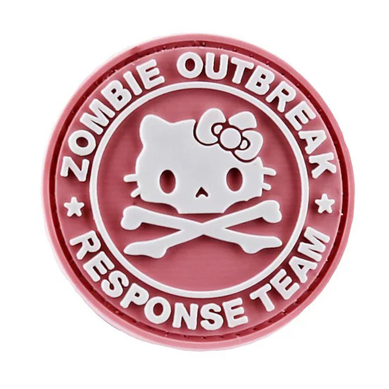 ZOMBIE KITTY RUBBER MORALE PATCH BLACK