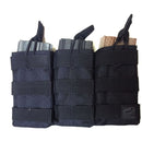 M4 TRIPLE MOLLE POUCH BLACK