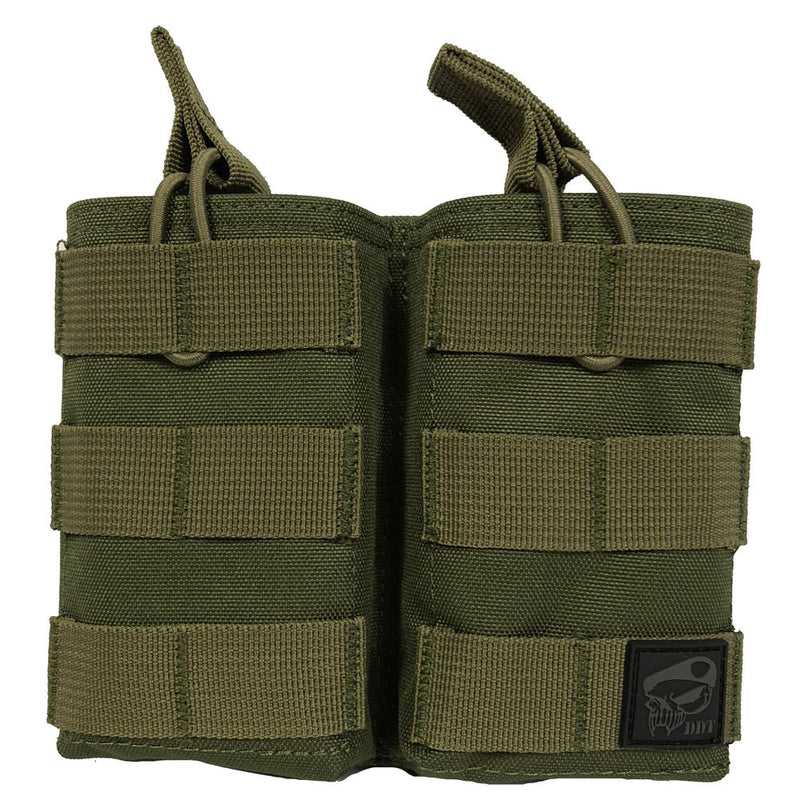 M4 DOUBLE STACKER MOLLE POUCH OD GREEN
