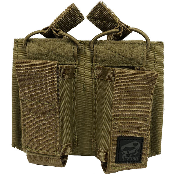 M4 DOUBLE KANGAROO MOLLE POUCH TAN