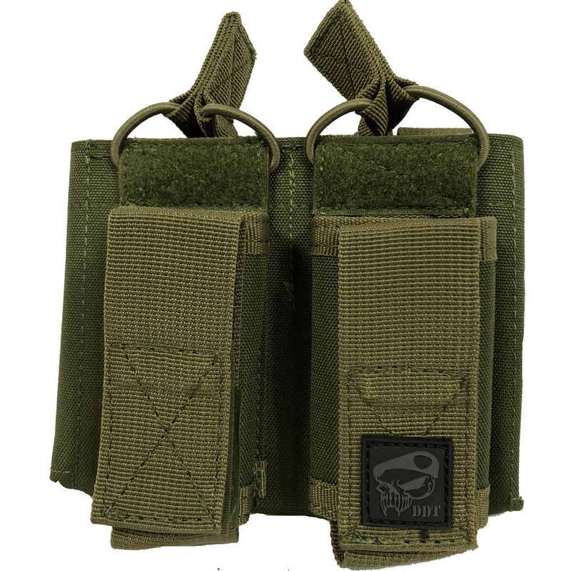 M4 DOUBLE KANGAROO MOLLE POUCH OD GREEN