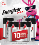 ENERGIZER MAX BATTERRIES C