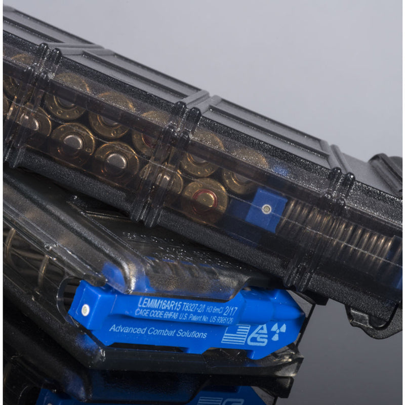 AR15 MAG 30RD SMOKE W COUPLER TRIT FLWR