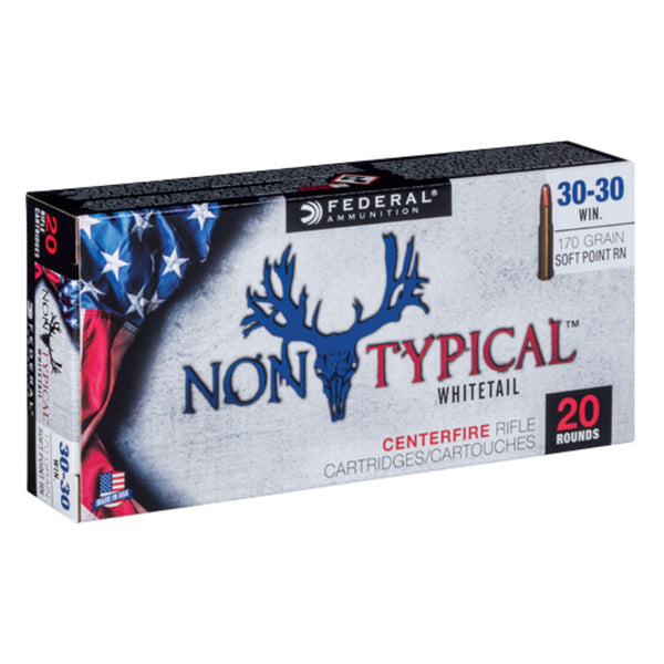 NON-TYPICAL 30-30 WIN SP 170GR 20/BX