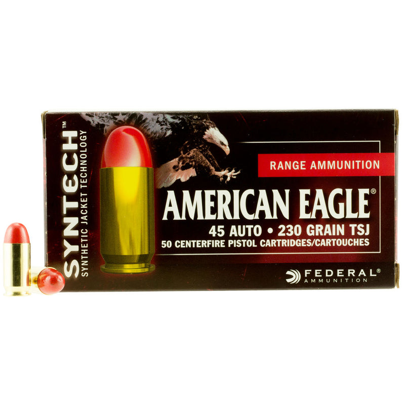 AMER EAGLE 45 AUTO 230GR TSJ ACT 50RD/BX