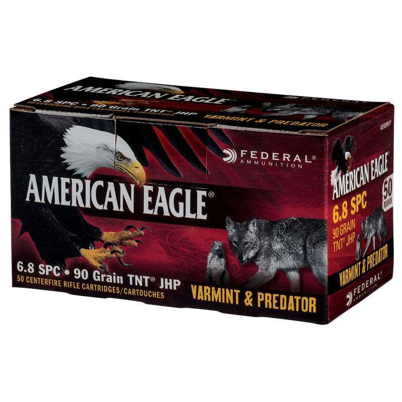 AMER EAGLE 6.8 SPC 90GR JHP VRM 50RD/BX
