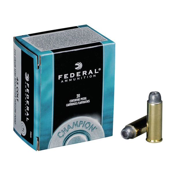 CHAMPION 45 COLT 225GR SWCHP 20RD/BX