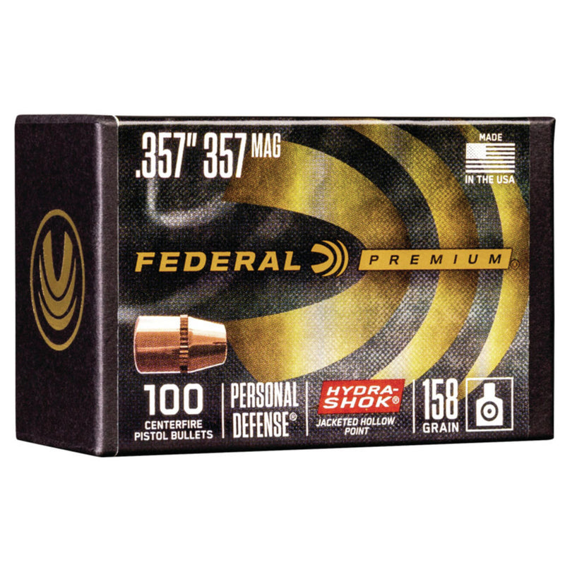 BULLET HYDRASHOK 357 CAL 158GR 100/BX