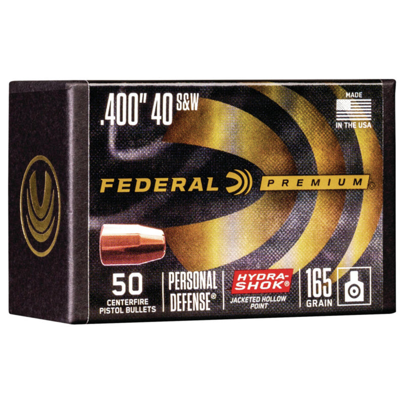 BULLET HYDRASHOK 40 CAL 165GR 50/BX