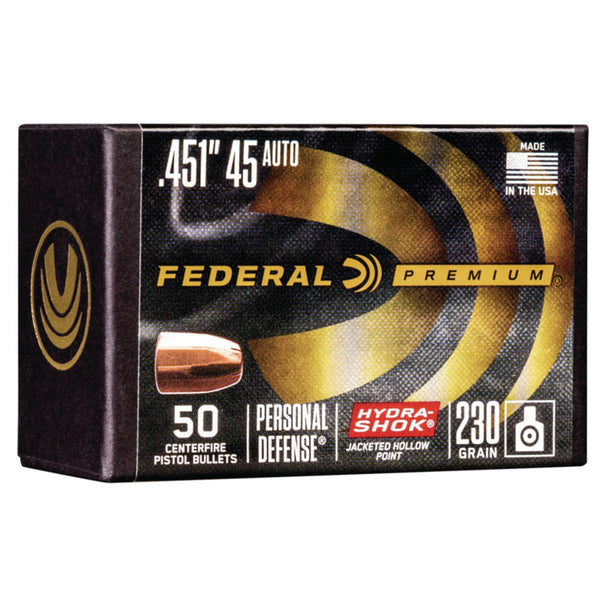 BULLET HYDRASHOK 45 AUTO 230GR 50/BX