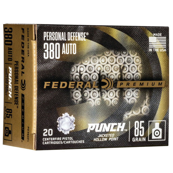 PREMIUM 380 AUTO PUNCH JHP 85GR 20/BX