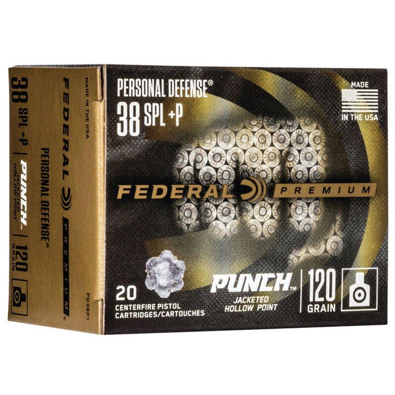 PREMIUM 38 SPEC PUNCH JHP 120GR 20/BX