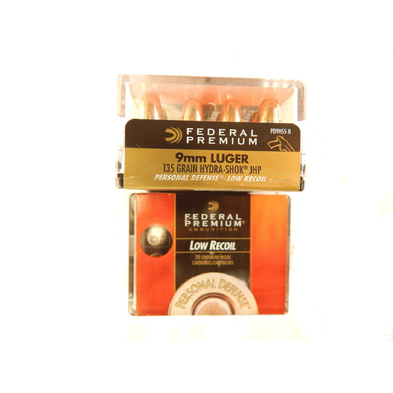 HYDRA SHOK 9MM 135GR JHP 20RD/BX
