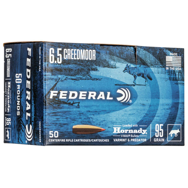 HORNADY 6.5 CREEDMOOR 95GR V-MAX 50/BX