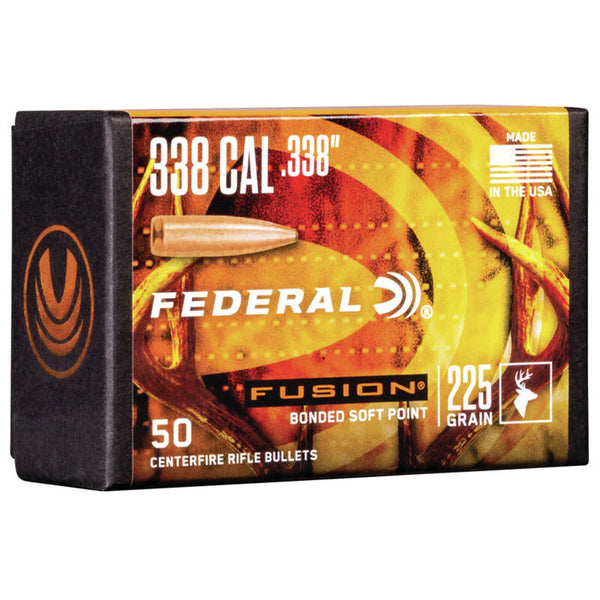 BULLET FUSION 225 GR 338 CALIBER 50/BX