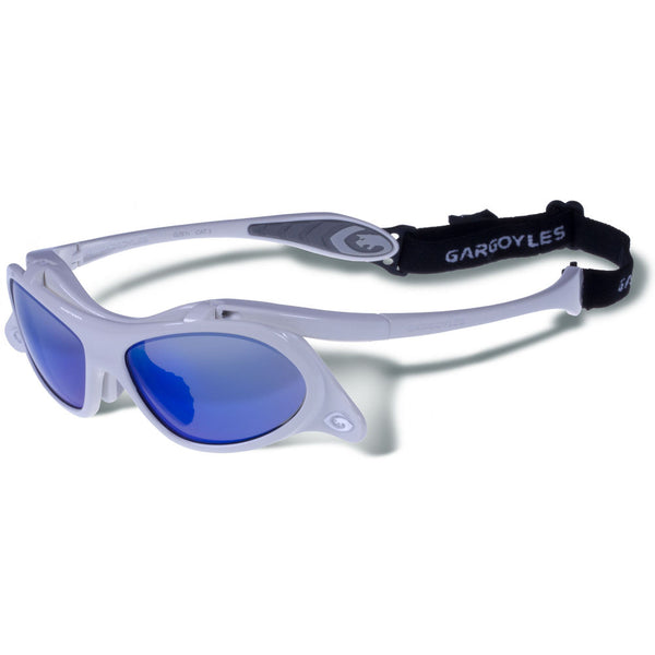 GAME GREEN W/BLUE MIRROR LENS WHITE FRM