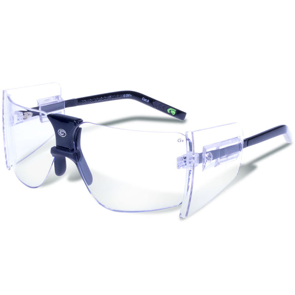 85S CLEAR LENS BLACK FRAME