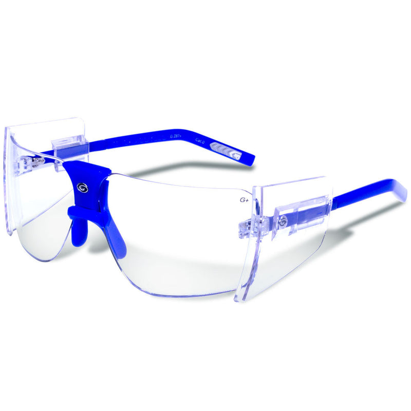 85S CLEAR LENS BLUE FRAME