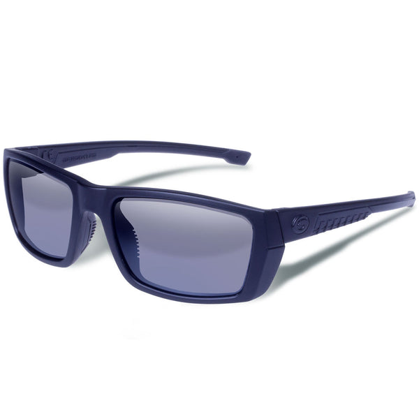 SIEGE SMOKE POLARIZED LENS MAT BLK FRM