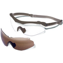 TAC TRENCH TAN FRM BRN AND CLR LENS