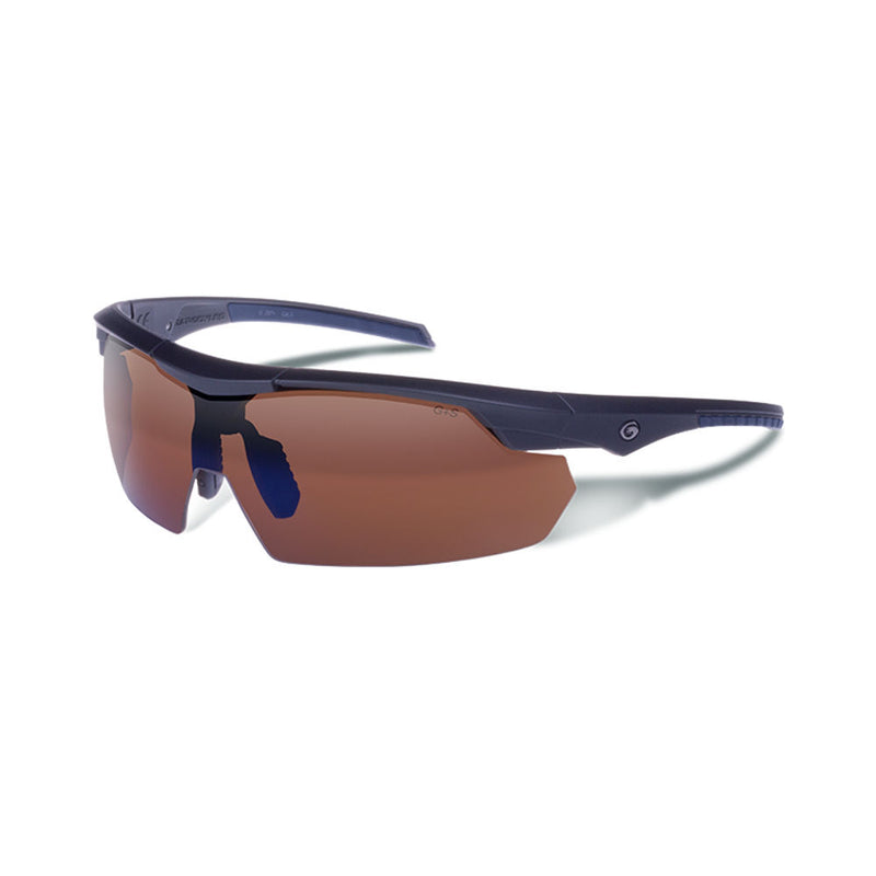 Z87.1 UNIT BROWN LENS MAT MET GRP FRM