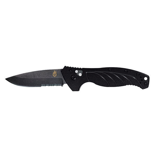 AUTO KNIFE EMERSON ALLIA SERR EDGE BLK