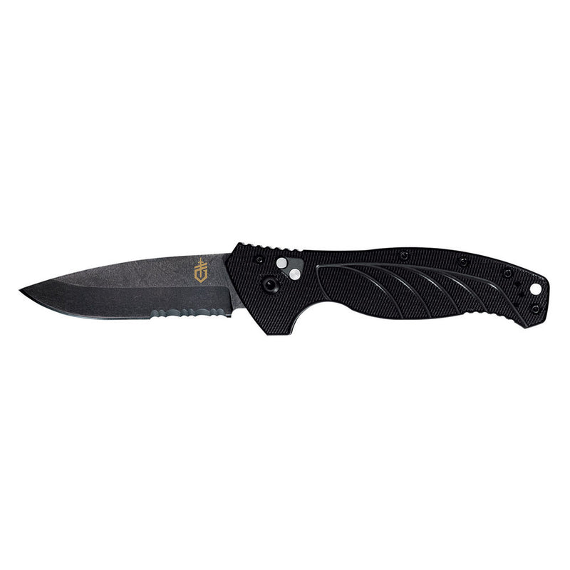 AUTO KNIFE EMERSON ALLIA SERR EDGE BLK