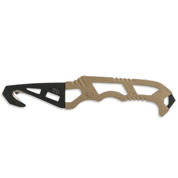 CRISIS HOOK FIXED BLADE KNIFE TAN499 BOX