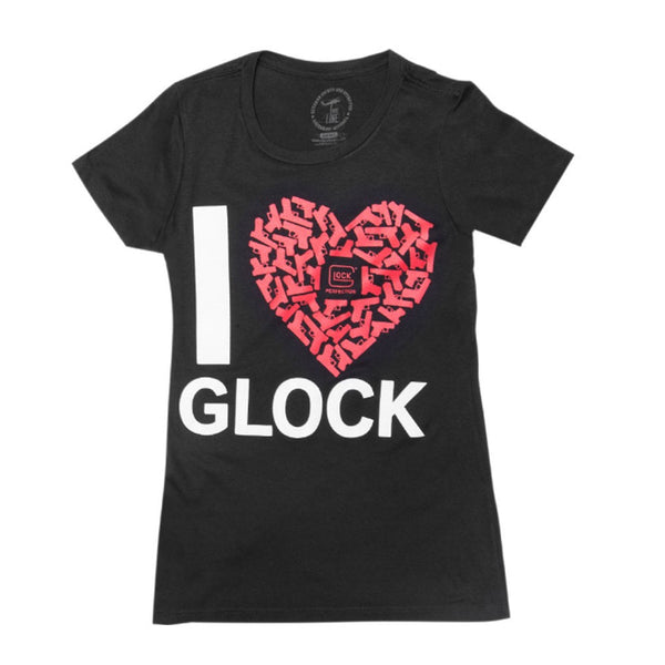 GLOCK I LOVE T-SHIRT BLACK S