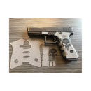 TEXTURED RUBBER GRIP GLK 17 G3 BLK SKULL