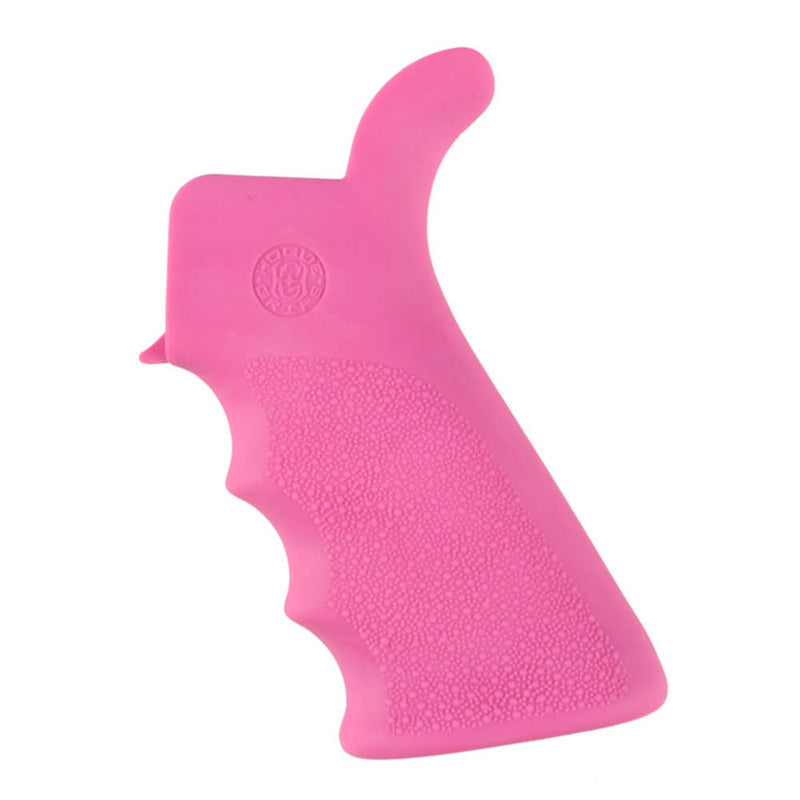 AR15/M16 MLD GRIP RBR BVRTL W/FG PINK