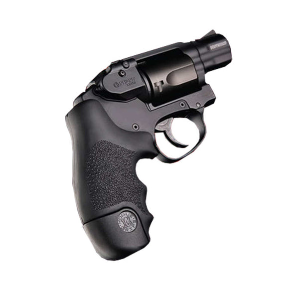 S&W J RND MLD GRIP RBR CENT/BDYGD BLK