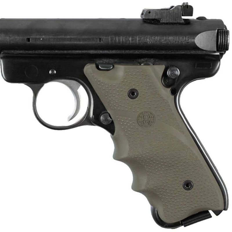 RUGER MK II MK III RUB GRIP W/FG OD GRN