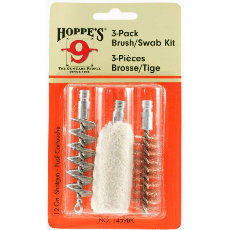 3PK BRUSH/SWAB KIT 12GA SHOTGUN