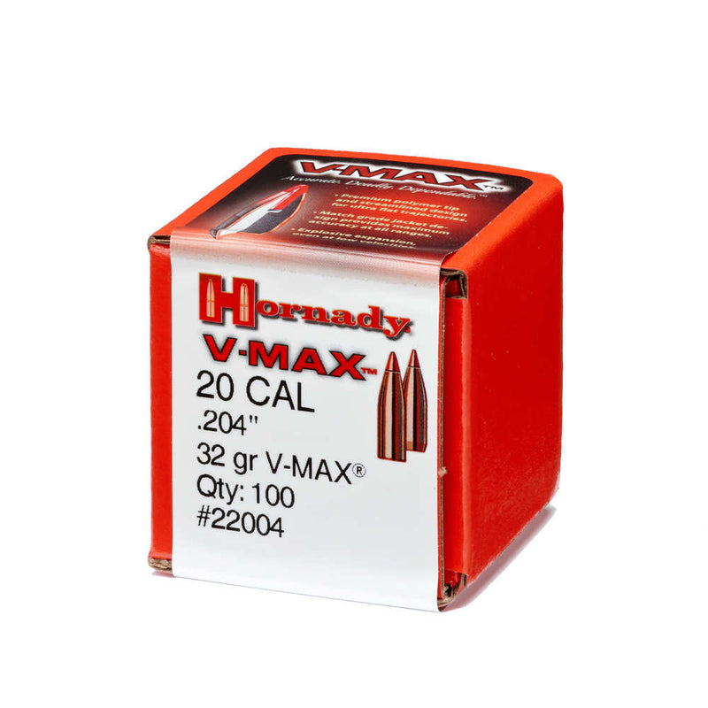 BULLET 20 CAL 204 32 GR V-MAX 100/BX