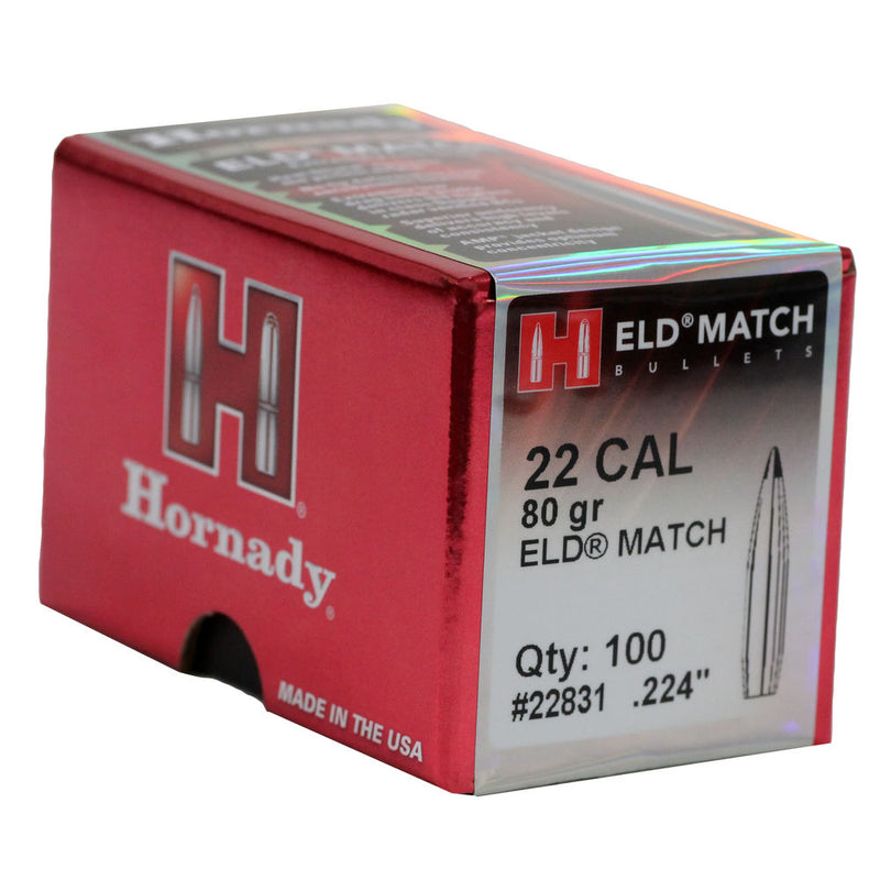 BULLET 22 CAL .224 80 GR ELD MATCH