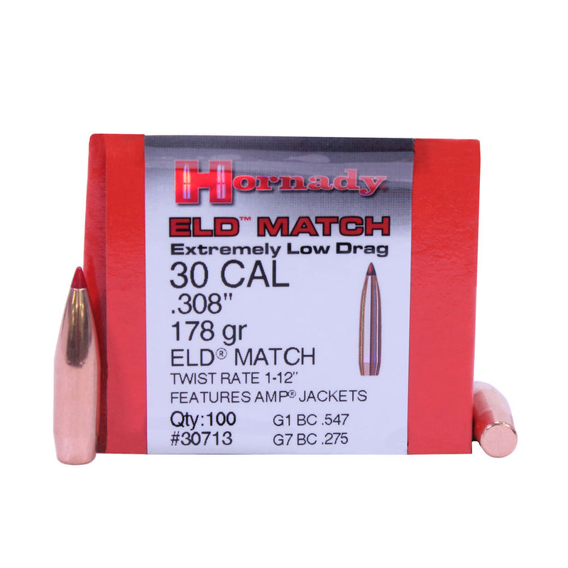 BULLET 30 CAL .308 178 GR ELD MATCH