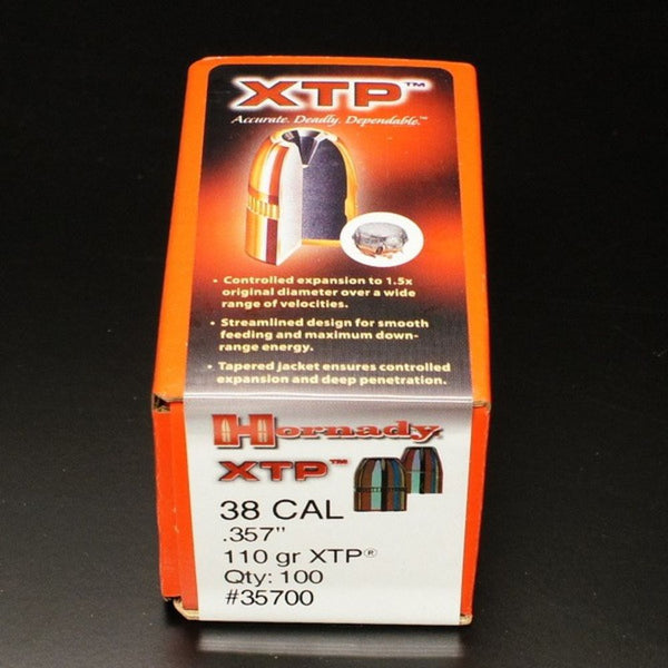 BULLET 38 CAL 357 110 GR HP/XTP 100/BX