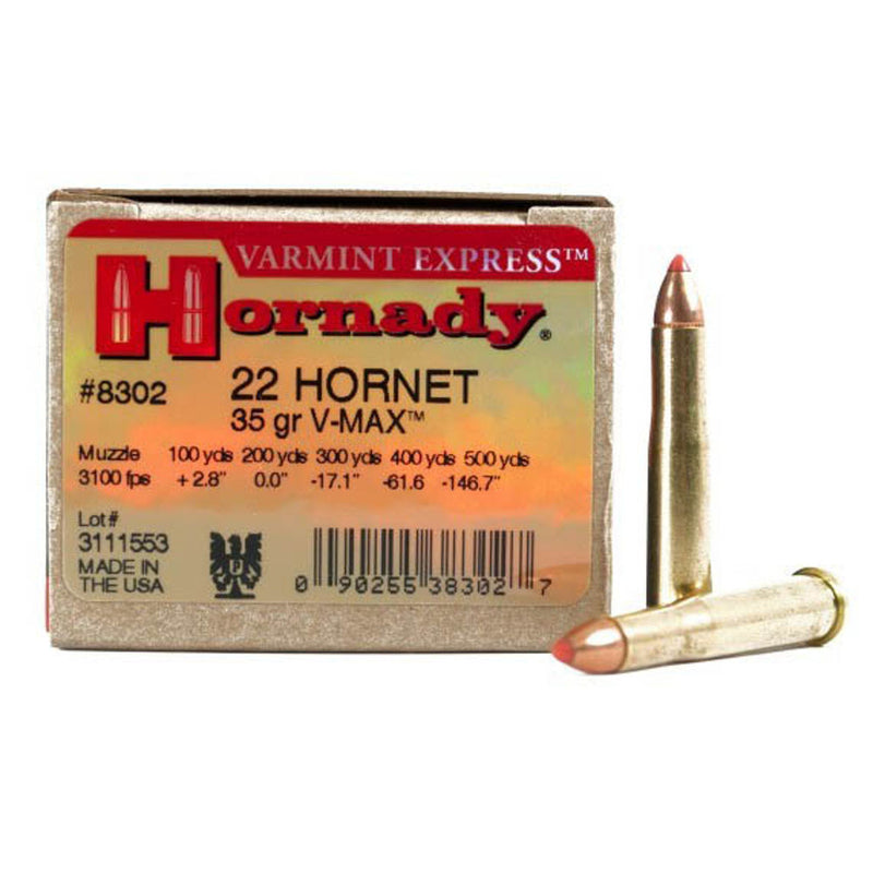 AMMO 22 HORNET 35 GR V-MAX 25/BX