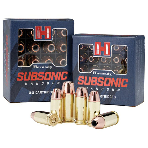 AMMO SUBSONIC 9MM LUG 147 GR XTP 25/BX