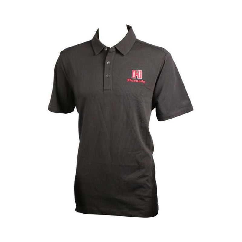 HORNADY WOMENS BLACK POLO MED