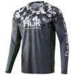 HUK REFRACTION FISH FADE PURSUIT LS HUNT CLUB CAMO M