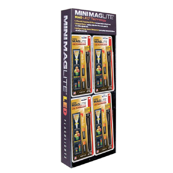 DISPLAY - 2AA MINI MAG LED 12PC