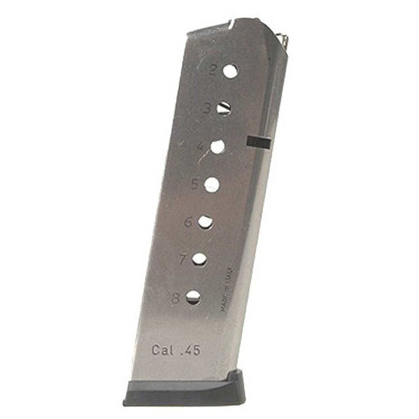 GOVT 45 ACP SS 8RD MAG W/PLAS FOL