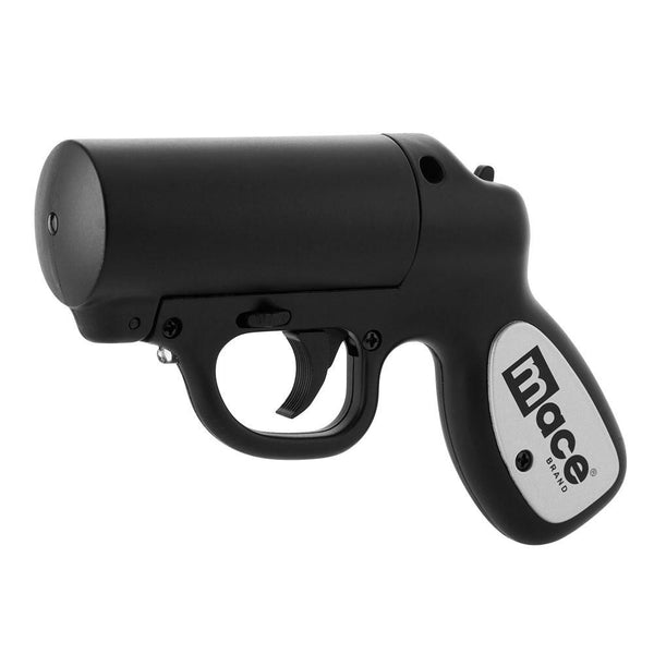 MACE PEPPER GUN - MAT BLK W/STROBE LED