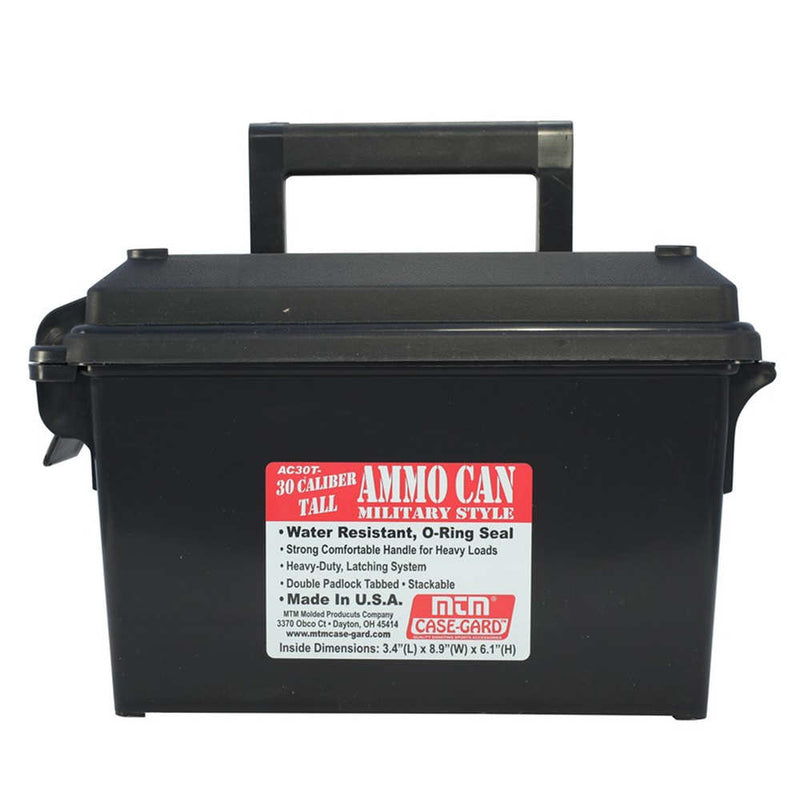 AMMO CAN 30 CALIBER TALL BLACK