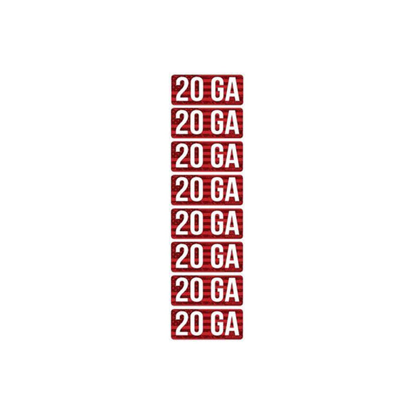 AMMO CALIBER LABELS - 20 GA.